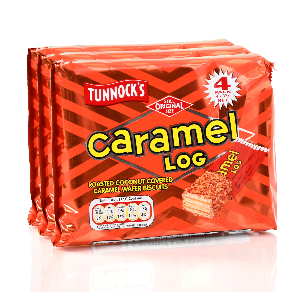 Tunnock's Caramel Log Bundle 3 x 4-pack
