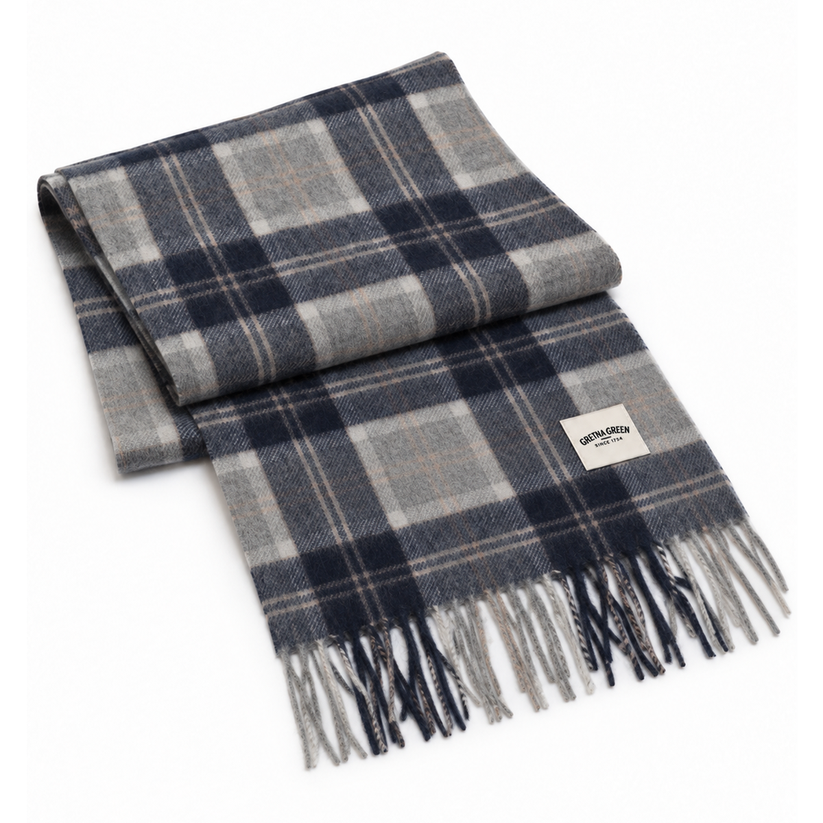 Bannockbane Silver Cashmere Scarf