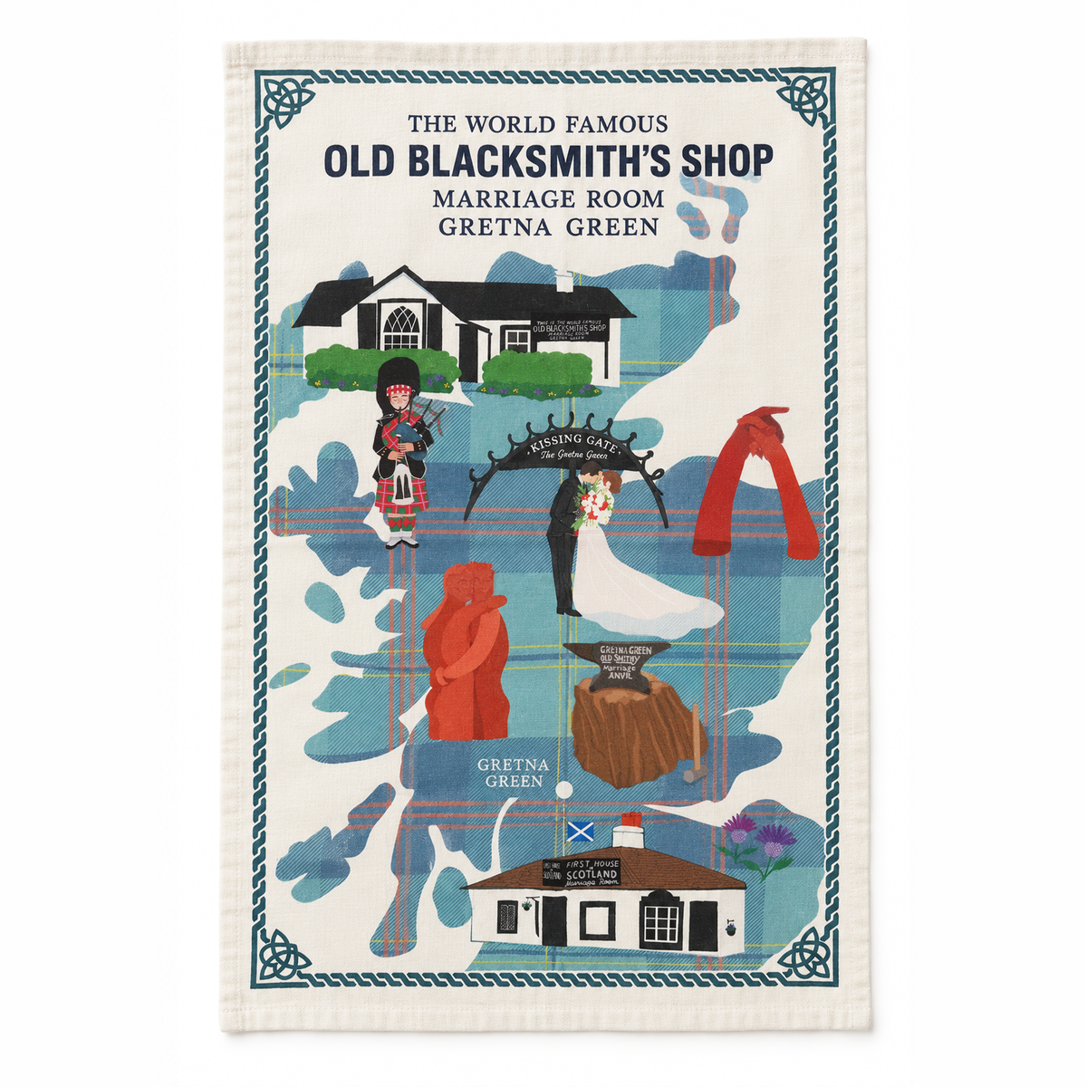 Gretna Green Tea Towel