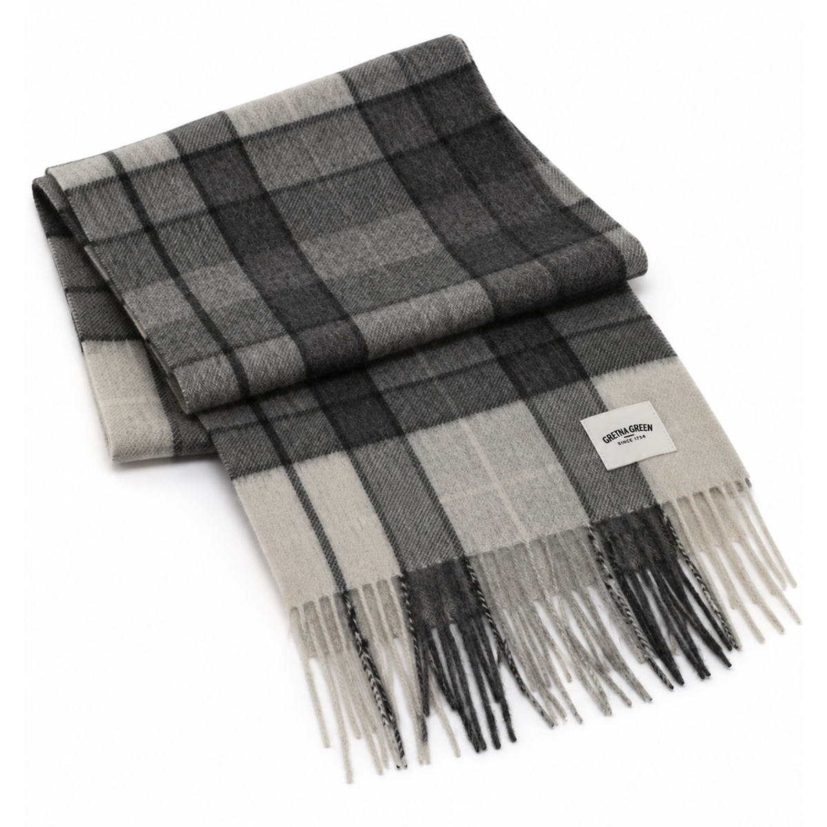 Buchanan Grey Lambswool Scarf
