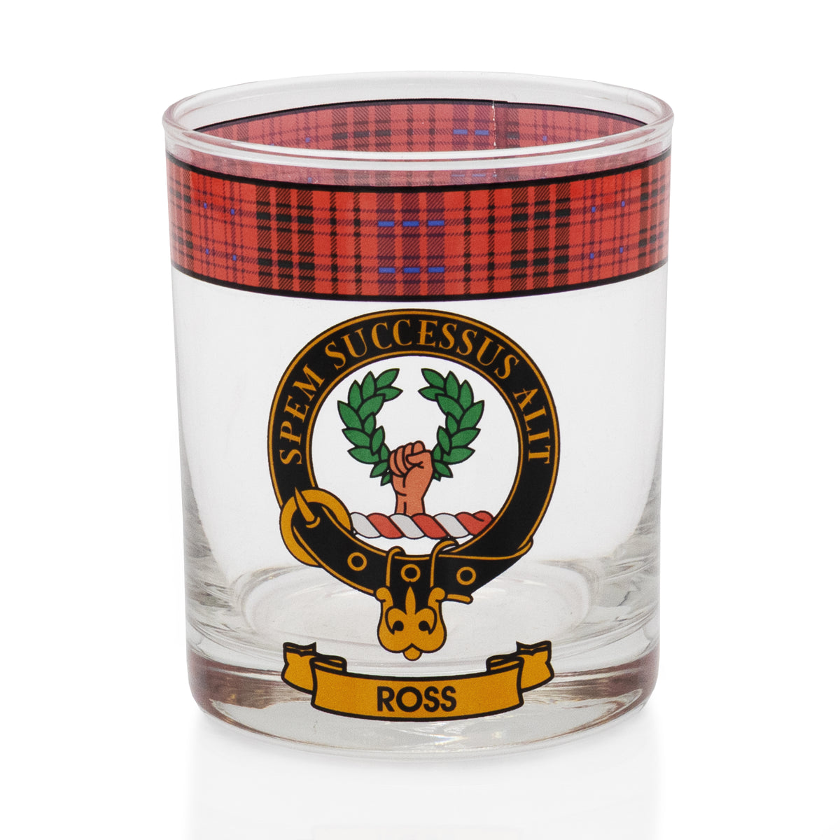 Ross Clan Crest Whisky Glass