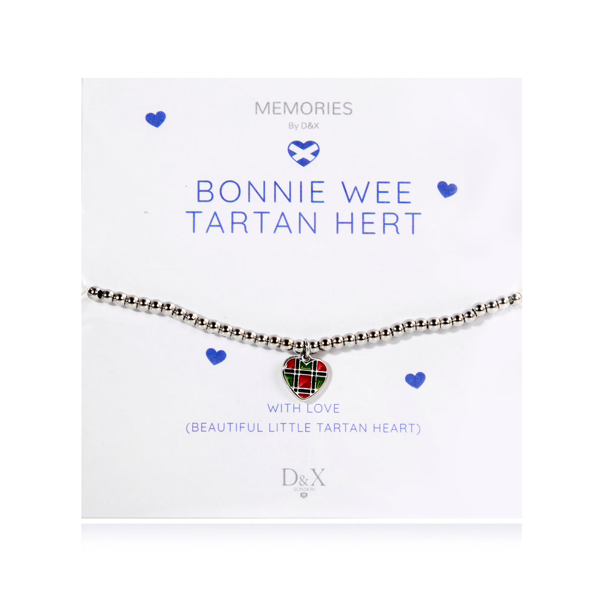 D&X London Bonnie Wee Tartan Hert Bracelet