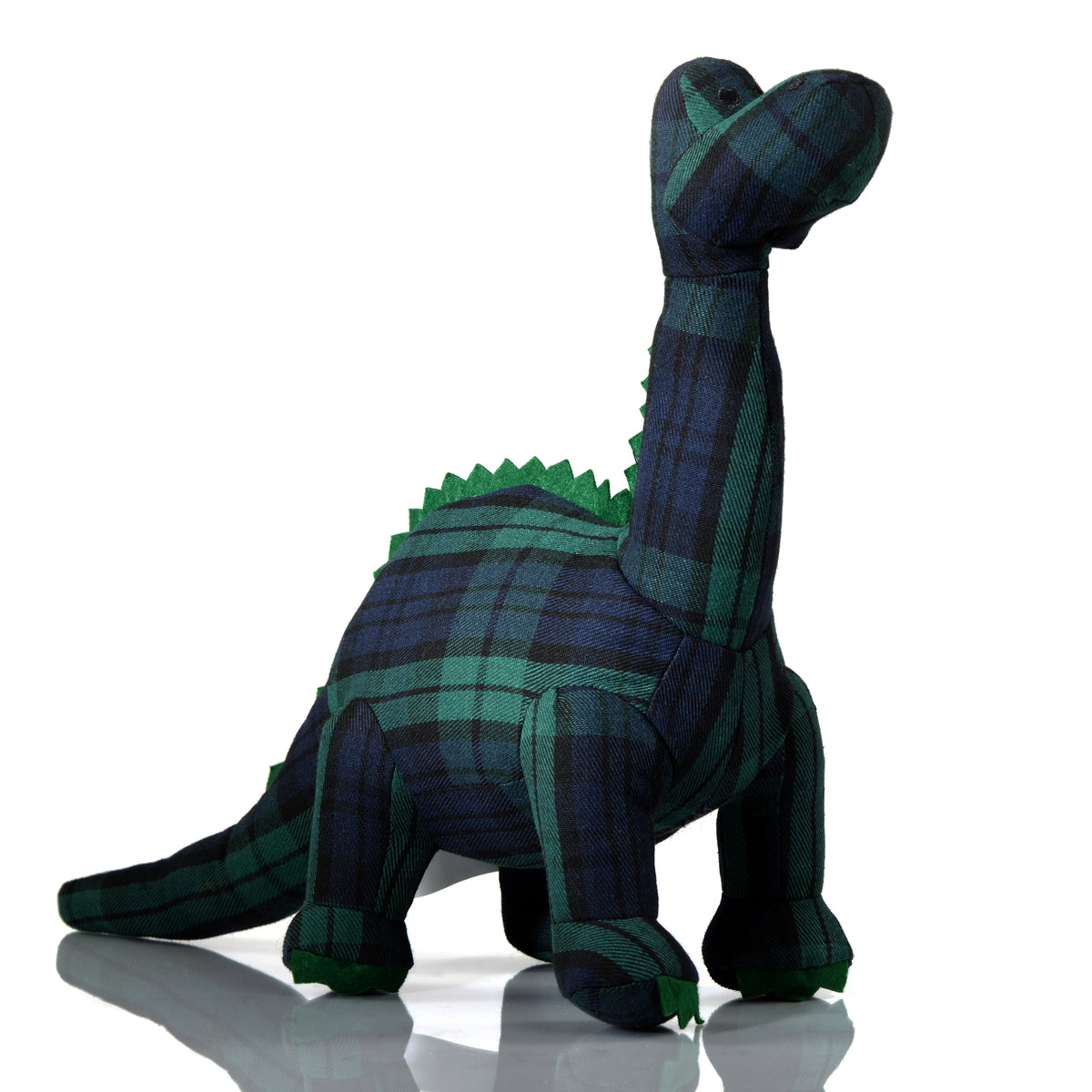 Diplodocus Dinosaur Toy Tartan Blue