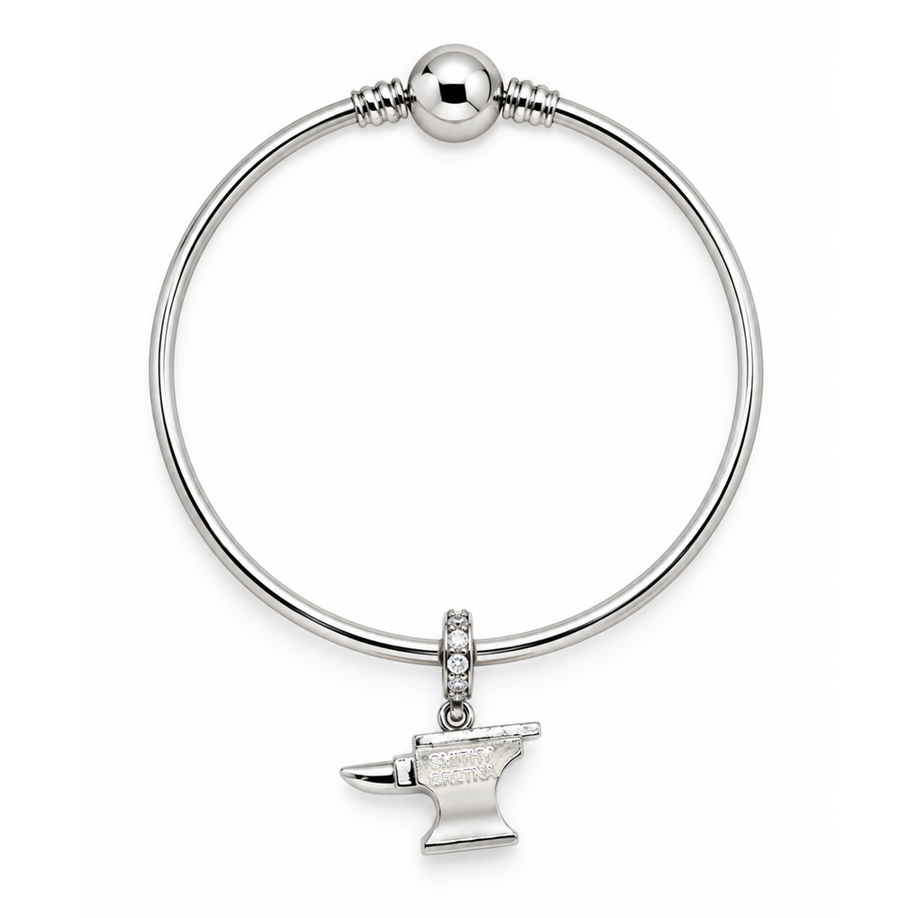 Anvil Charm Bangle