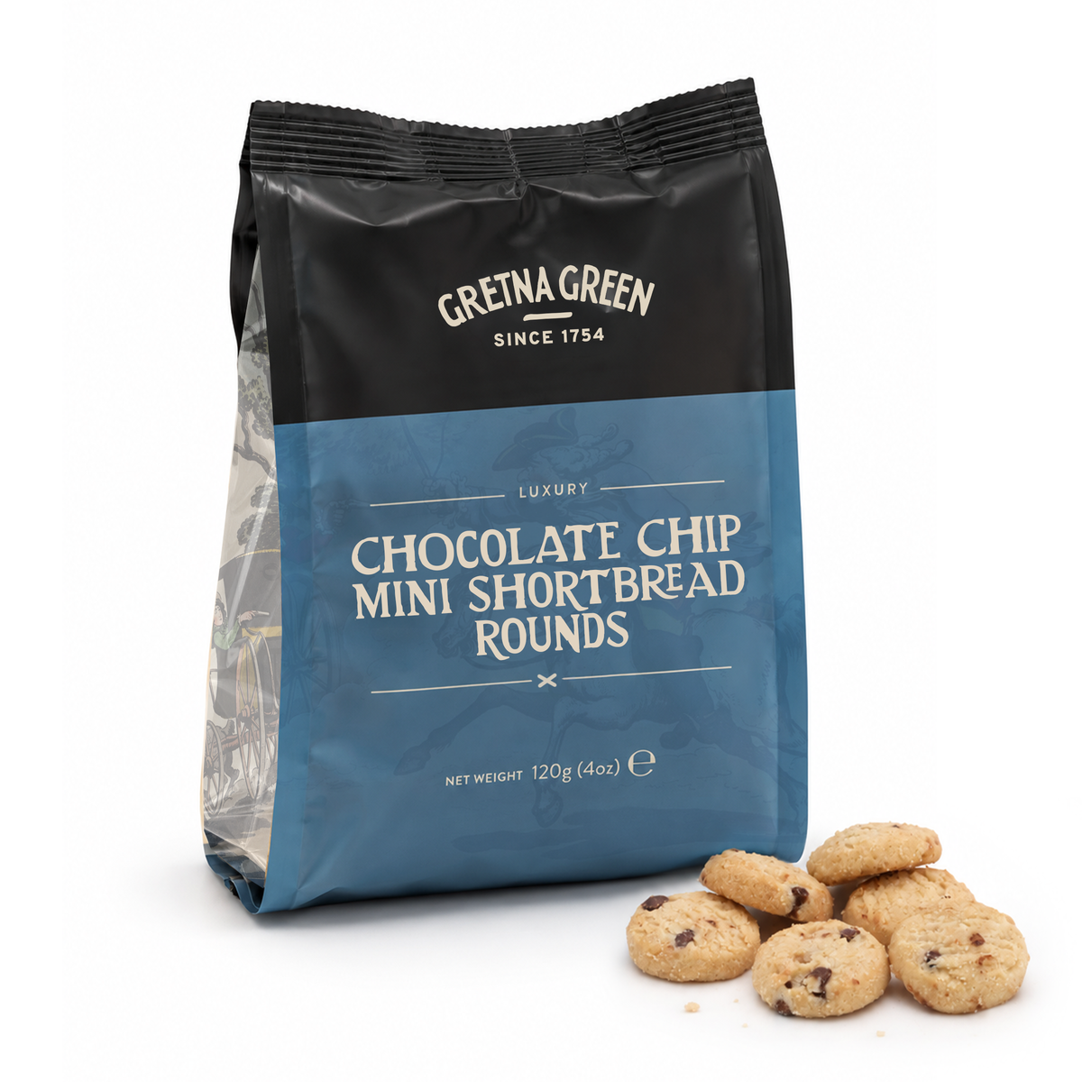 Chocolate Chip Mini Shortbread Rounds 120g