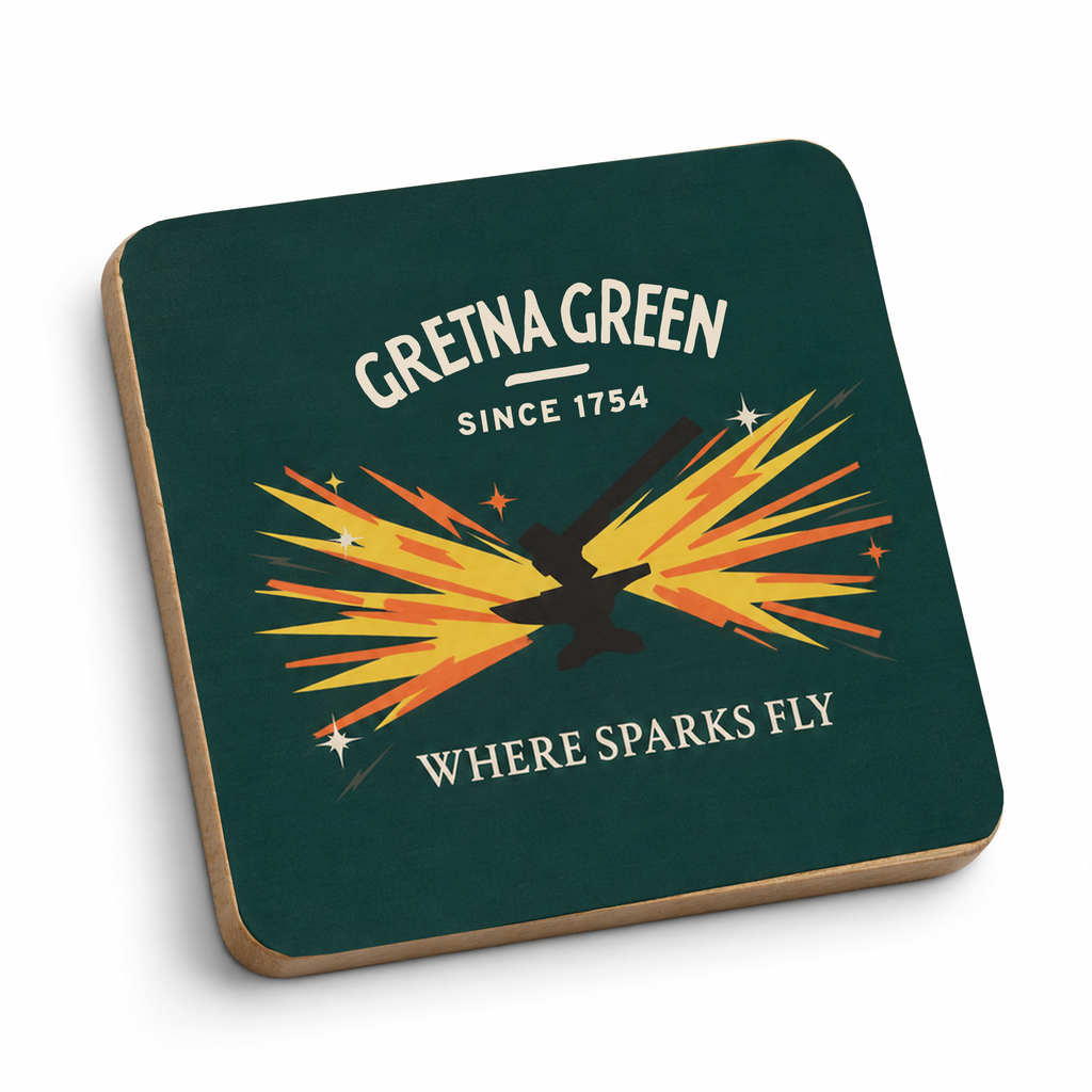 Sparks Fly Bamboo Coaster