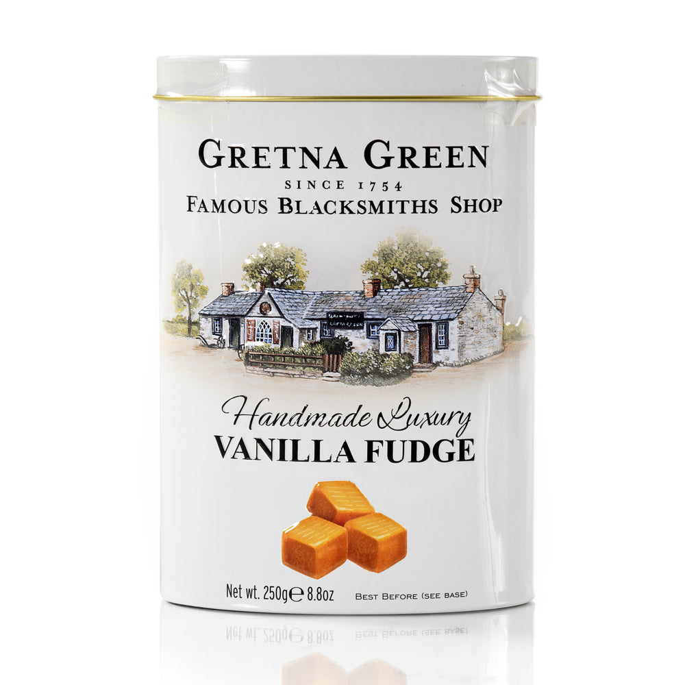 Gretna Green Vanilla Fudge Tin 250g Gretna Green Shopping