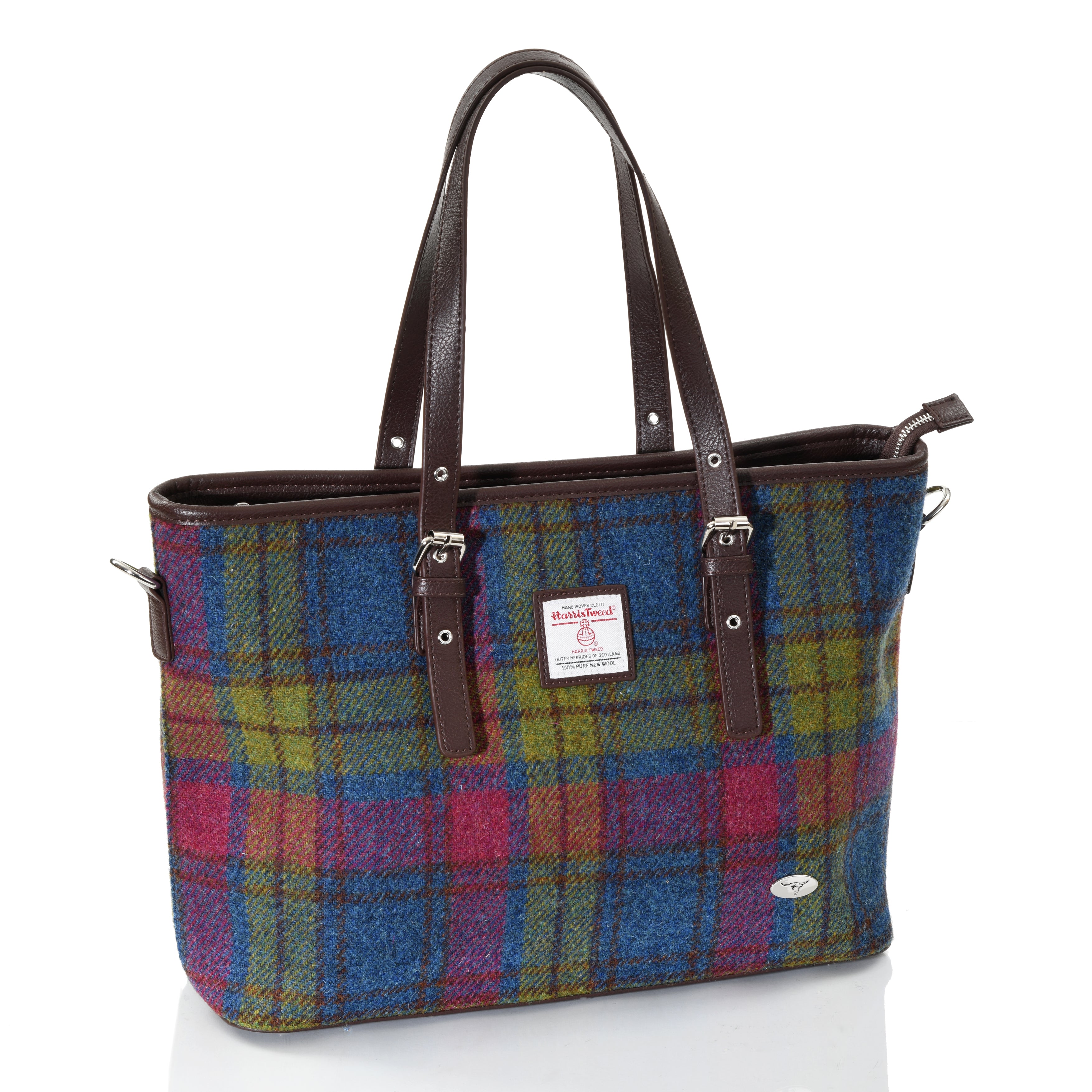 Harris Tweed Spey Tote Bag Macleod Tartan | Gretna Green Shopping