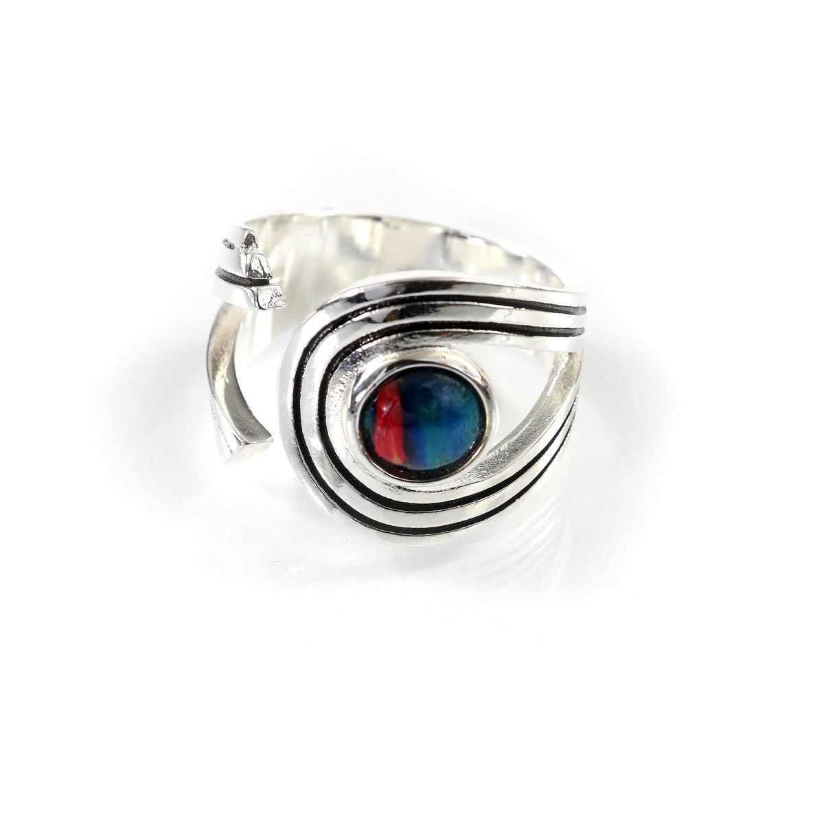 Heathergems Rannoch Swirl Plated Ring