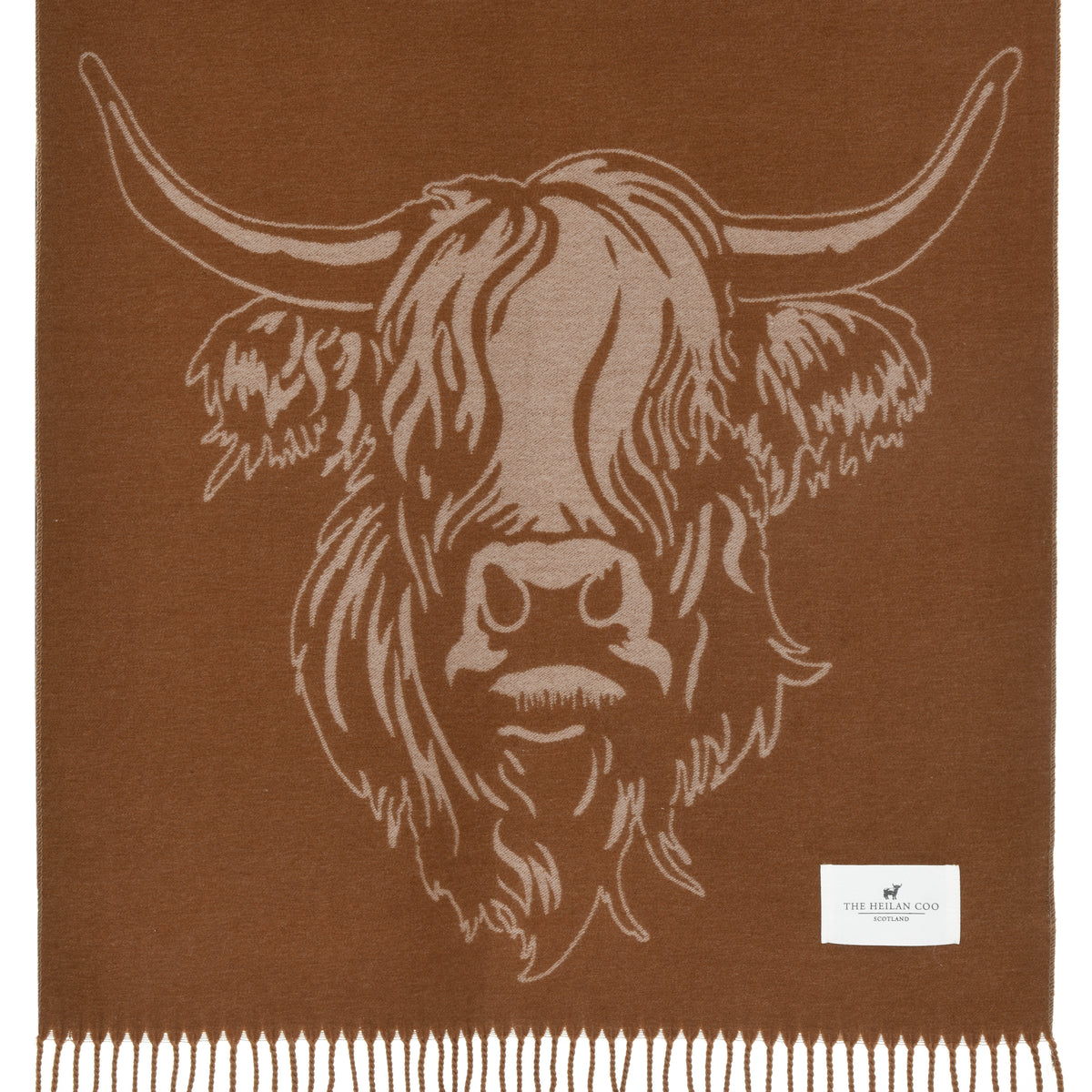 Heilan Coo Brown Super Soft Scarf