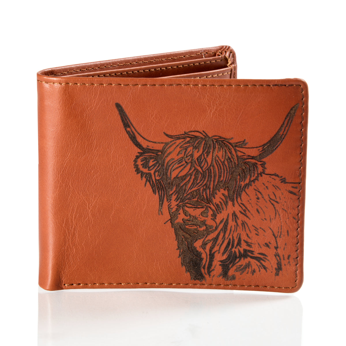 Highland Cow Leather Wallet