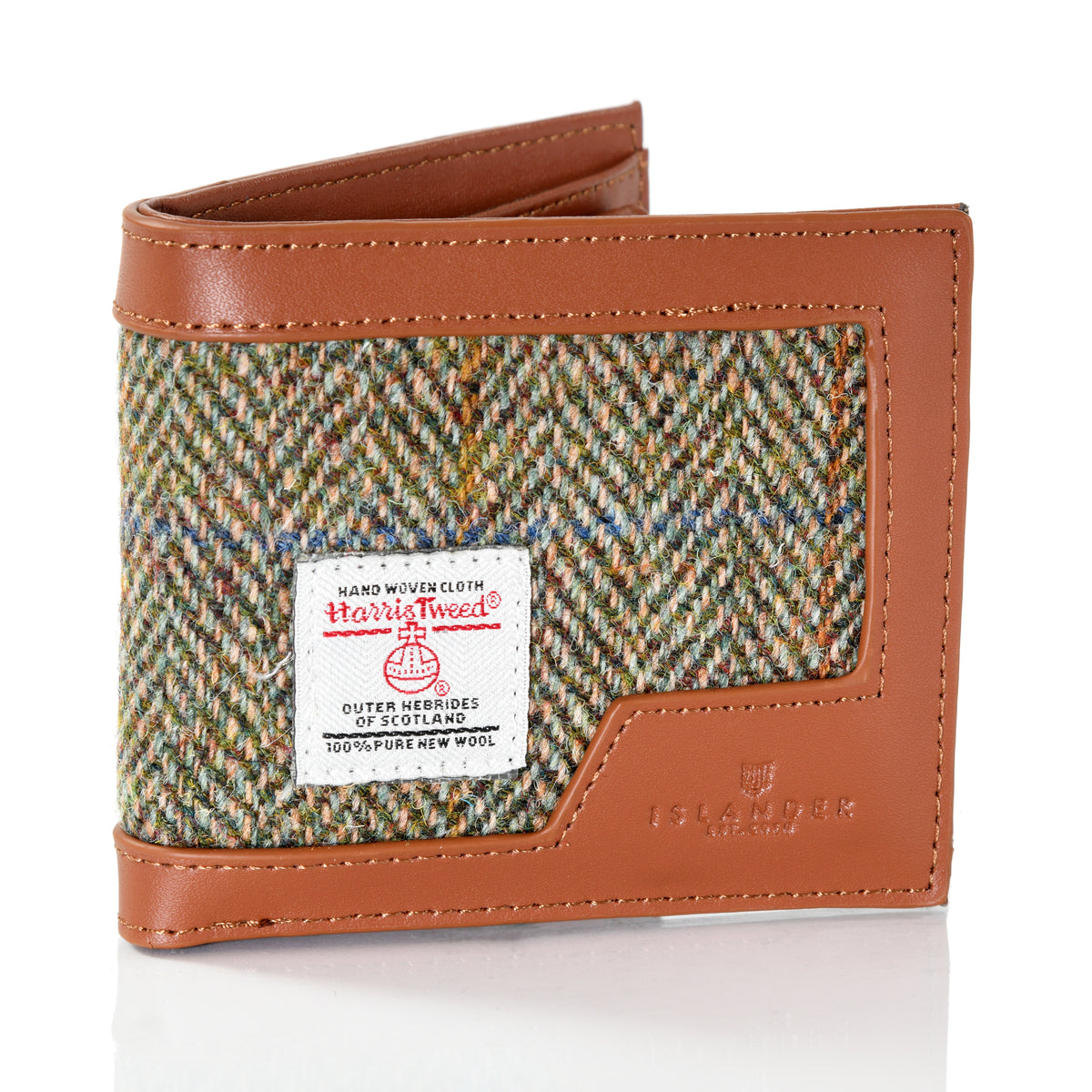 Men's Chestnut Herringbone Wallet