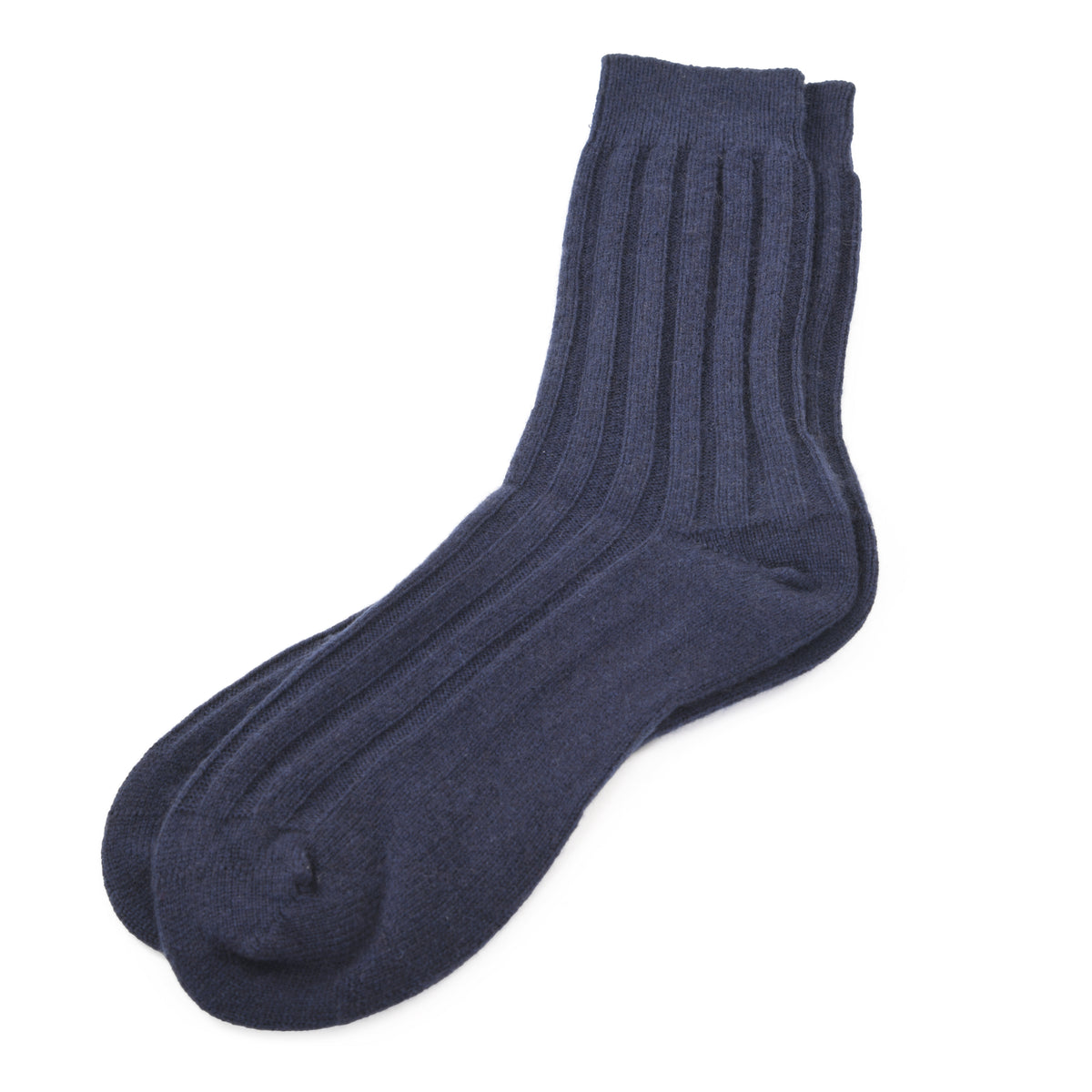 Mens Ribbed Cashmere Socks