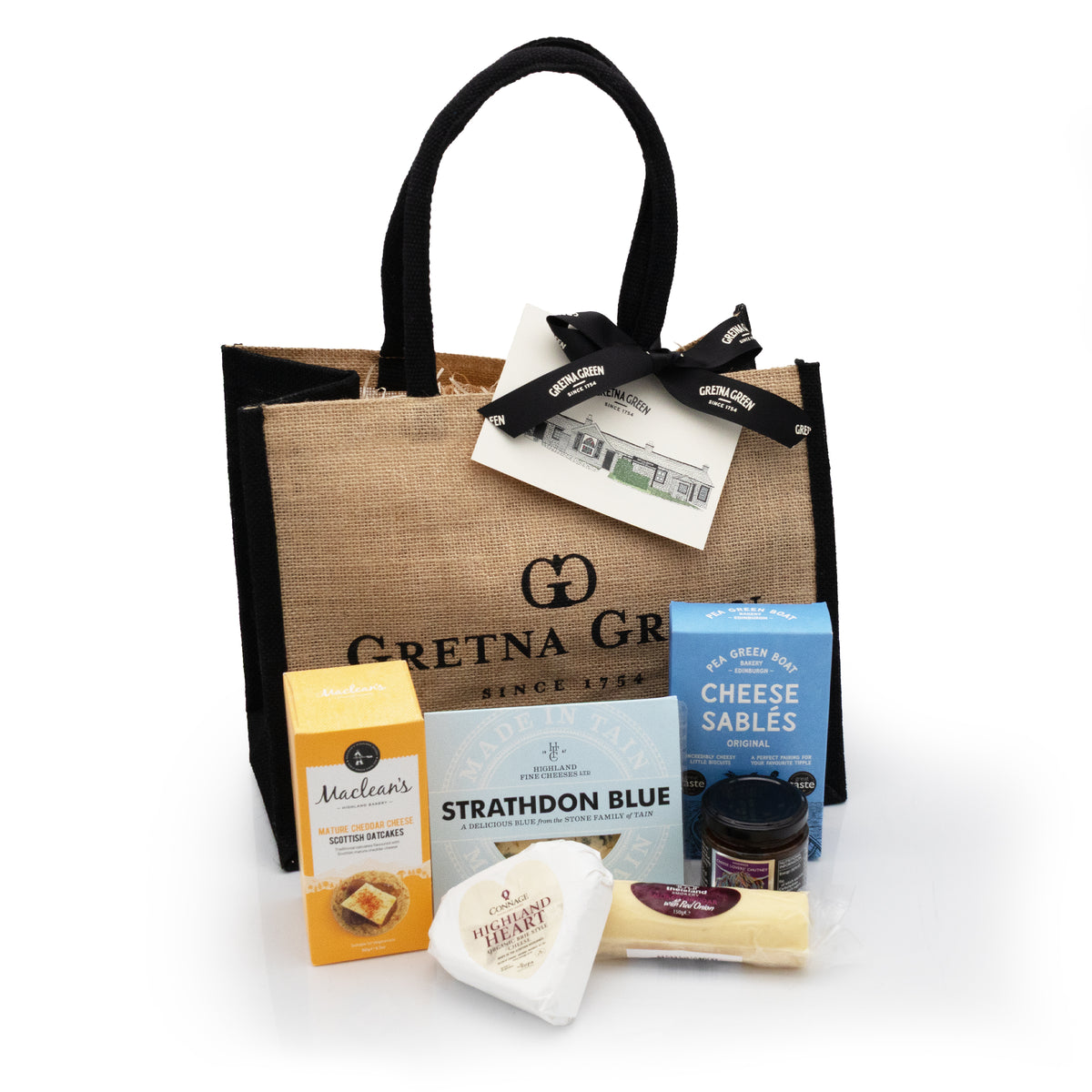 Scottish Cheese Lovers Jute Bag