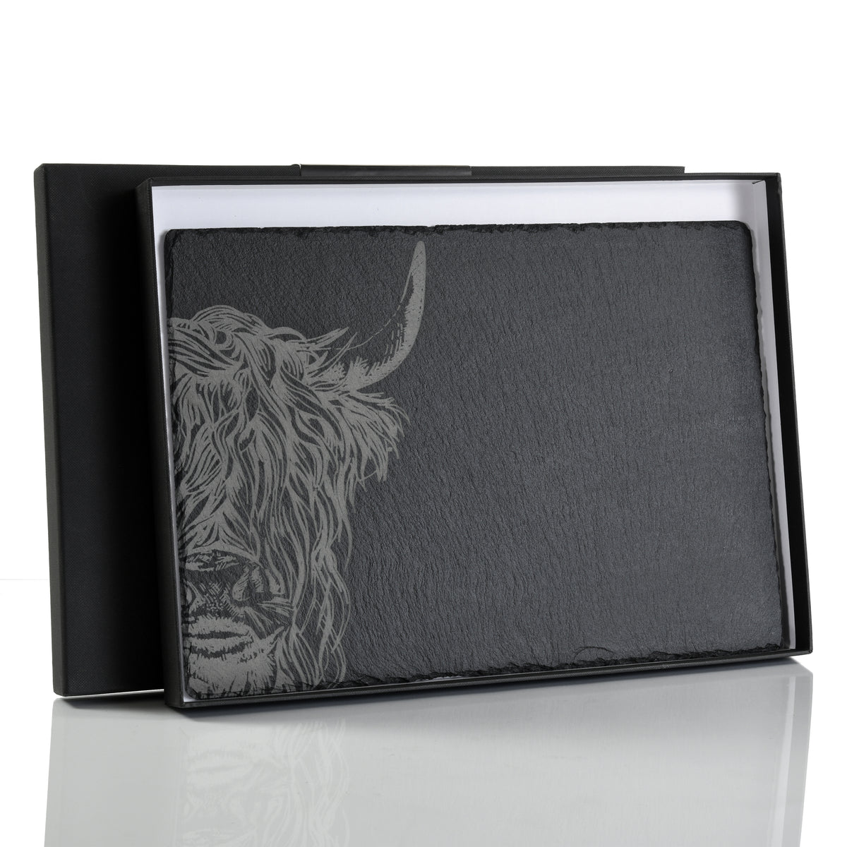 Slate Cheese Board/Knife Set - Highland Cow