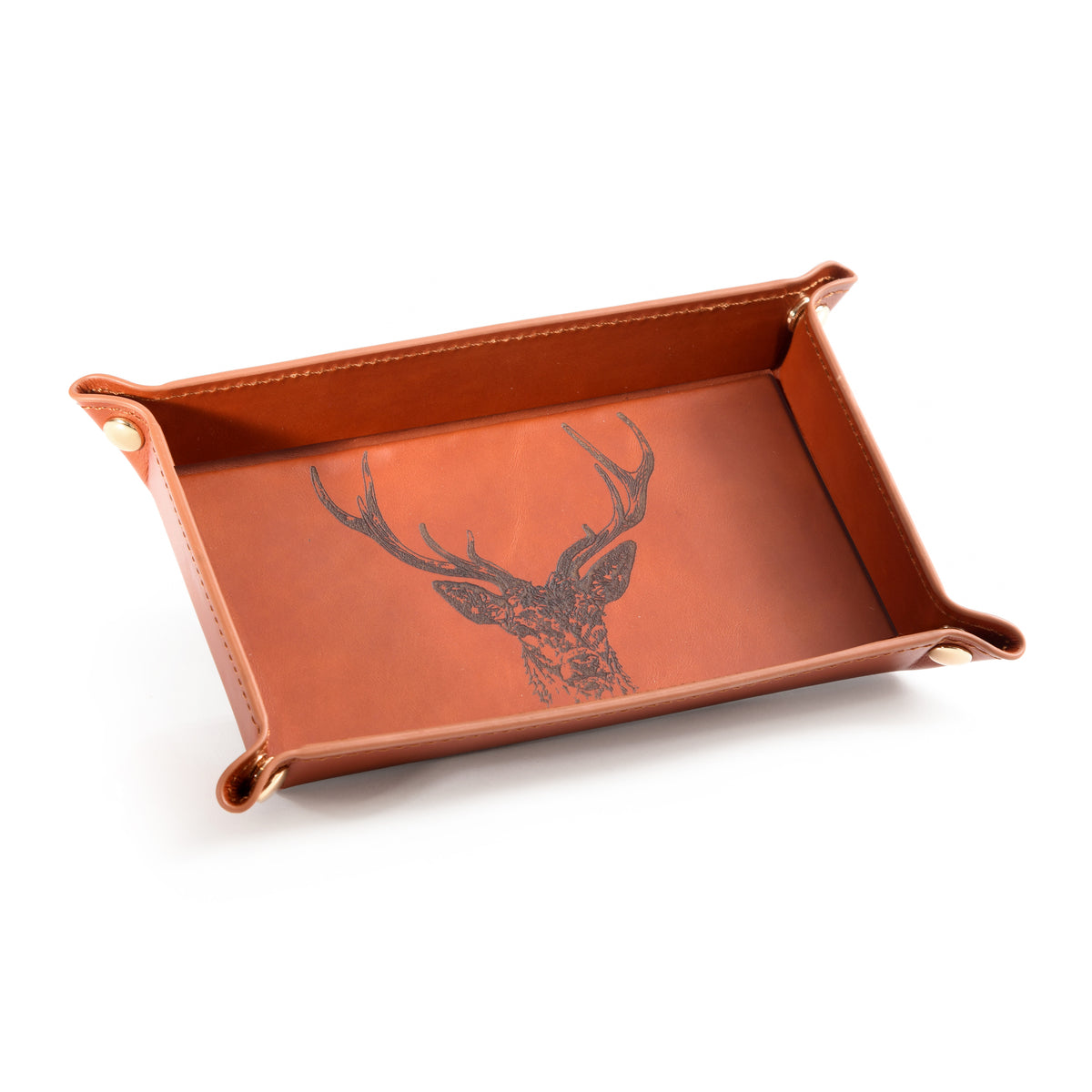 Stag Leather Trinket Tray