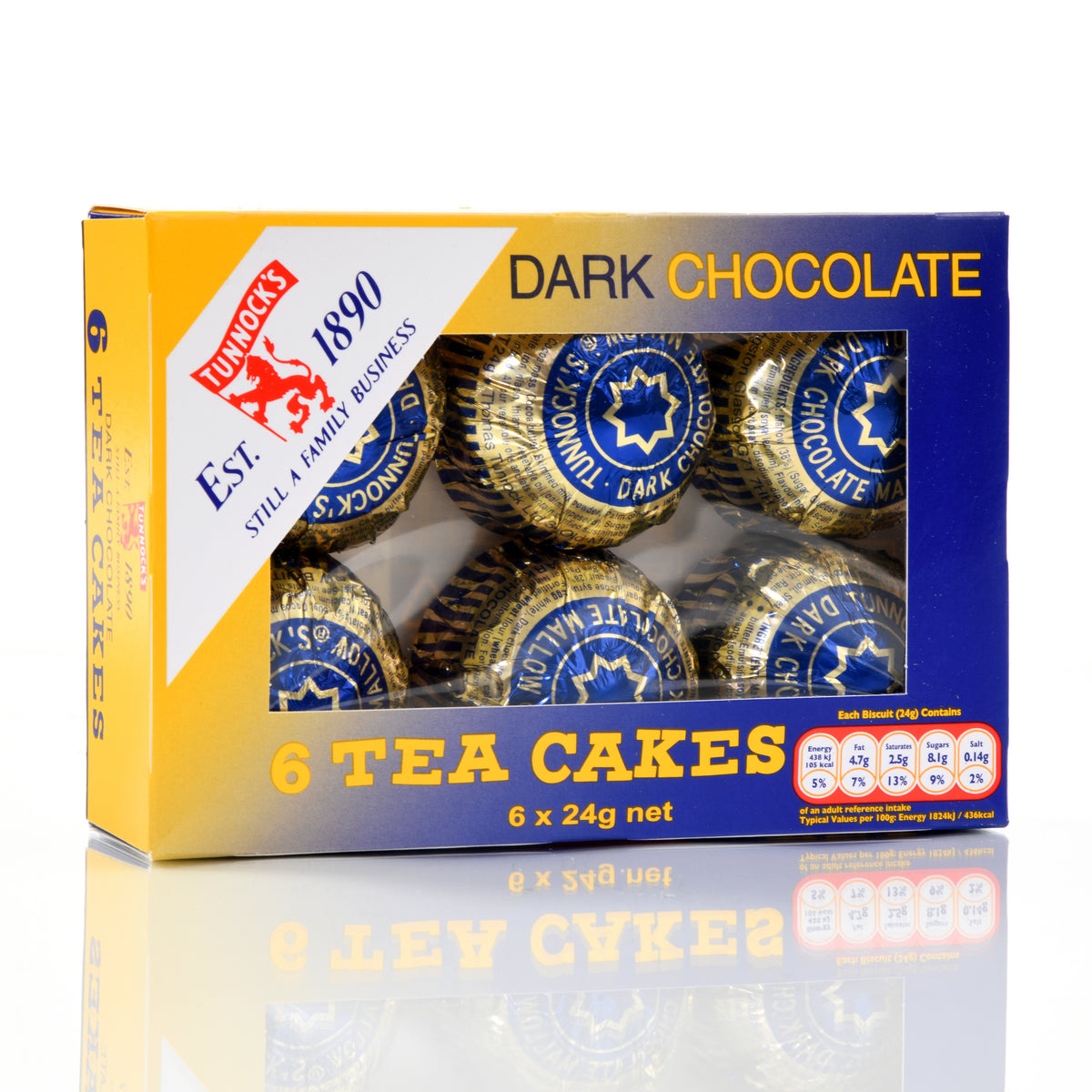 Tunnock's Dark Choc Teacakes (6 Pack)