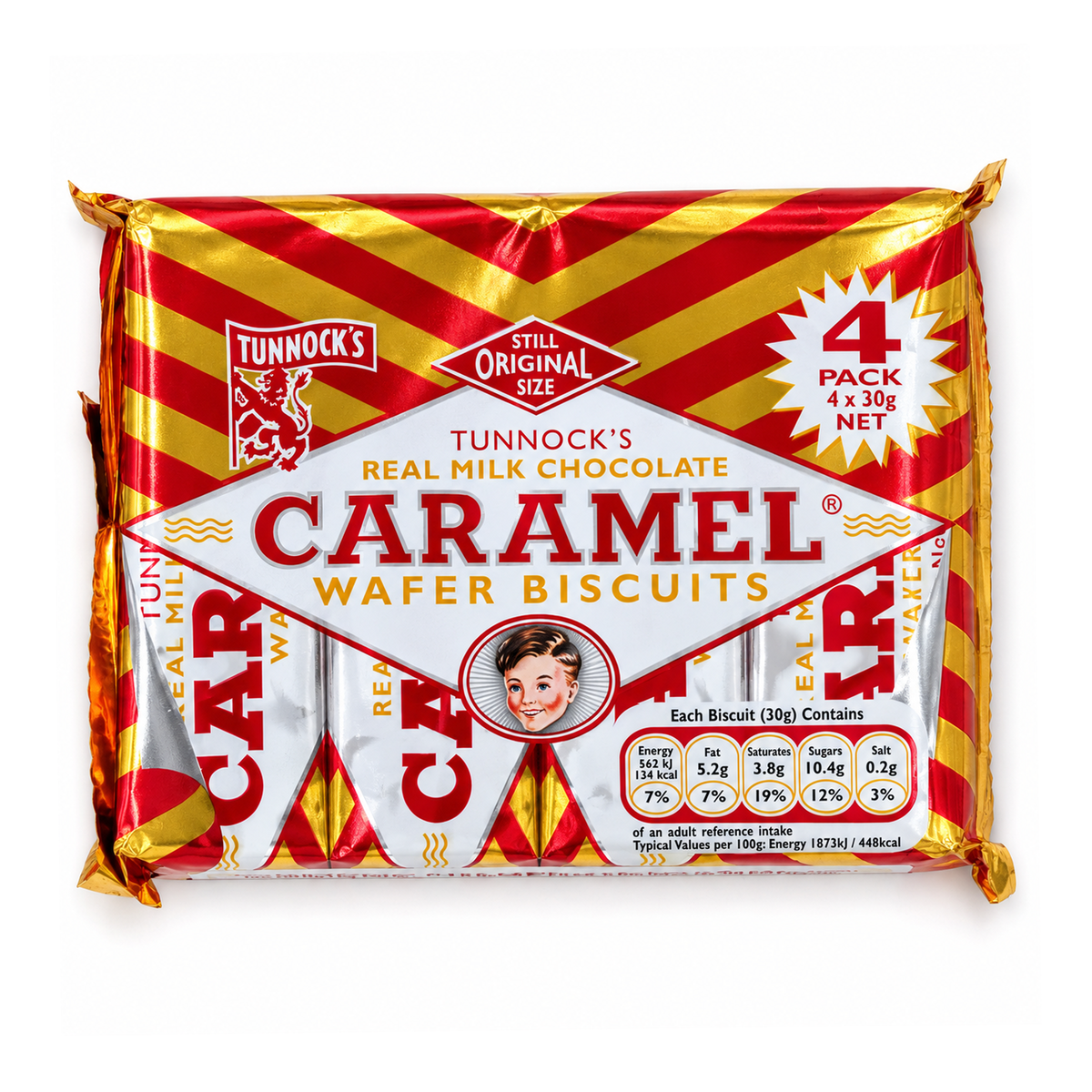 Tunnock's Caramel Wafers (4 Pack)